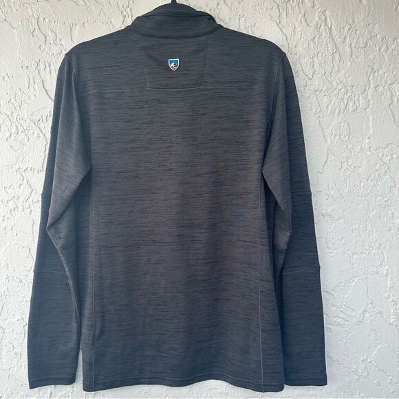KUHL Jacket Men Medium Alloy 1/4 Zip Heather Gray Athletic Performance Pullover - Picture 3 of 10